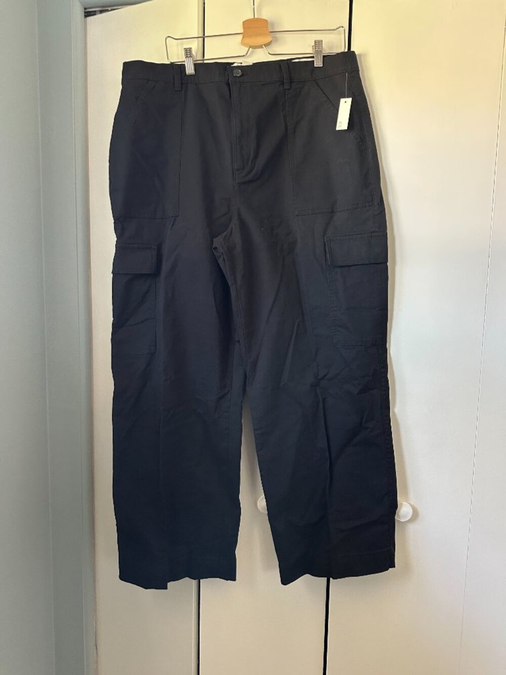 Amazon Essentials High-Rise Cargo Pants - Black Sz 18 NWT